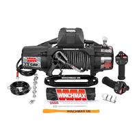 WINCHMAX. 13,500lb (6,123kg) SL Military-Grade 24V Winch. 25m x 10mm Armourline Rope. 3/8 inch tactical hook.