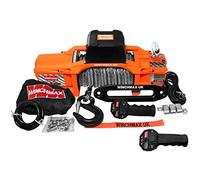 WINCHMAX 13,500lb (6,123kg) SL Series Original Orange 12v Electric Winch. 28m x 11mm Dyneema Synthetic Rope. Competition Hook.