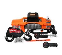 Winchmax 13,500Lb (6,123Kg) 'sl Series' Original Orange 24V Winch. 28 X 11mm Dyneema Rope, Wireless Remote Controls.