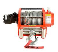 WINCHMAX 15,000lb (6,804kg) Hydraulic Winch, 25m x 12mm Steel Rope, 1/2 Inch Hook