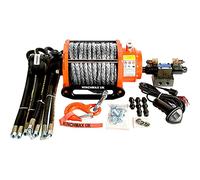 WINCHMAX 20,000lb (9,072kg) Original Orange Hydraulic Winch. 25m x 13mm Dyneema Synthetic Rope. Competition Hook. 12v CETOP3 Control System.