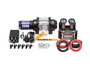 WINCHMAX 3,000lb (1,361kg) Original Orange 12v Electric Winch. 15.5m x 5mm Steel Rope. 1/4 Inch Hook.