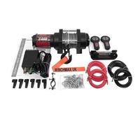 Winchmax 3,000Lb Military Grade 12V Electric Winch. 15.5M Dyneema Synthetic Rope. Remote Controls.