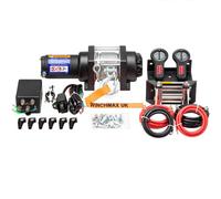 Winchmax 3,000Lb Military Grade 24V Electric Winch. 15.5M Steel Rope. Remote Controls.