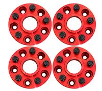 WINCHMAX 30mm Anodised Aluminium Hub Centric Wheel Spacers. Set of 4 x 30mm Spacers in Metallic Red. Compatible with Discovery (pre 2016) MKIII & MKIV, PMK3 & MK4. RED T3