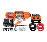 Winchmax 5,000Lb 12V Winch. 15.2M X 6.3mm Dyneema Rope. Remote Controls.