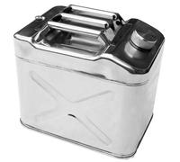 Winchmax Jerry Can 20Ltr Polished Stainless Steel. Compact Pattern.