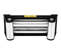 Winchmax Large Roller Fairlead, Black. Heavy Duty Zinc Plated Rollers.