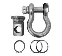 WINCHMAX Swivel Recovery Eye. Stainless Steel for Winch Bumper Including 4.75 Ton 3/4 inch Shackle