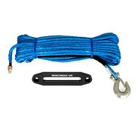 WINCHMAX Synthetic Winch Rope 45m x 11mm includes Clevis Hook and Hawse. - MBL 8,000kg