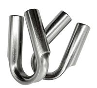 WINCHMAX Tubular Rope Thimble (PAIR) Stainless Steel for 10-12mm Diameter Winch Rope.