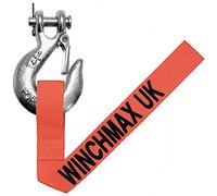 WINCHMAX Winch Hook. 1/4 Inch Grade 70 Drop Forged Clevis Hook. Zinc Plated. 100mm x 65mm. Suitable for Winches up to 4,000lb / 1,814kg
