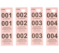 Winco Coat Checks, Pink, 500 Per Box