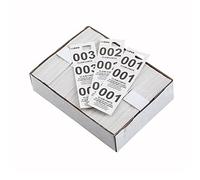 Winco Coat Checks, White, 500 Per Box, Medium