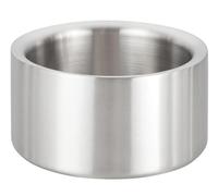 Winco DWCC-5 Double-Wall Wine Coaster, Satin Finish, Solid, 5" Diameter, Stainless Steel