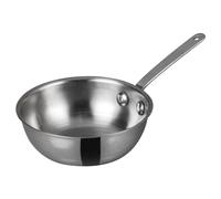 Winco Mini Wok Stainless Steel, Silver