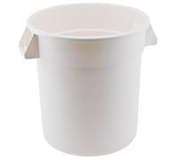 Winco PTC-20W Round Trash Can, 20 Gallon, White