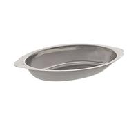 Winco Stainless Steel Oval Au Gratin Dish, 15-Ounce