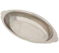 Winco Stainless Steel Oval Au Gratin Dish, 20-Ounce