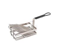 Winco TB-18, Tostada Basket For 18 6-Inch Shells, Deep Fryer Tostada Holder Basket, Commercial Heavy-Duty Tostada Fry Basket with Grip Handle