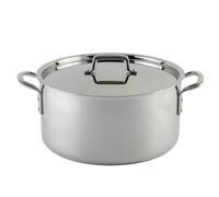 WINCO TGSP-20 Tri-Ply Stock Pot, 20-Quart, Silver