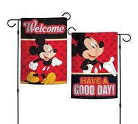 Wincraft Disney Character 12.5" x 18" 2-Sided Garden Flag (Mickey and Minnie Love Happens Here)