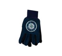 WinCraft MLB Seattle Mariners Two-Tone Gloves, Blue/Black