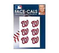 Wincraft MLB Washington Nationals Face Tattoos, Team Colors, One Size