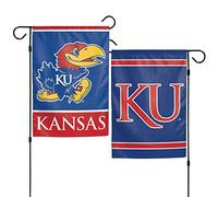 WinCraft NCAA Kansas Jayhawks Garden Flag, 12"x18", 2-Sided, Team Color