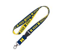 WinCraft NCAA Michigan Wolverines Lanyard with Detachable Buckle, One Size, Team Color