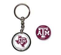 WinCraft NCAA Texas A&M University Spinner Key Ring