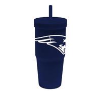 Wincraft New England Patriots NFL - Unbreakable Silicone Tumbler with Straw, 32 oz