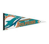 WinCraft NFL 14515115 Miami Dolphins Premium Pennant, 12" X 30"