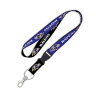 WinCraft NFL Baltimore Ravens Lanyard with Detachable Buckle, 3/4"
