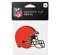 Wincraft NFL Cleveland Browns 95332015 Perfect Cut Color Decal, 4" x 4", Black
