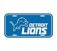 WinCraft NFL Detroit Lions License Plate, Team Color, One Size