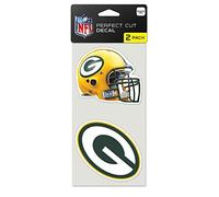 WinCraft NFL Green Bay Packers 47568011 Perfect Cut Decal (Set of 2), 4" x 4"