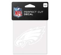 WinCraft NFL Philadelphia Eagles 4x4 Perfect Cut White Decal, One Size, Team Color
