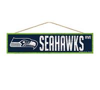 Wincraft NFL Seattle Seahawks SignWood Avenue Design, Team Color, 4x17