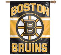 WinCraft NHL Boston Bruins 01526014 Vertical Flag, 27" x 37", Black