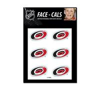 Wincraft NHL Carolina Hurricanes Face Tattoos, Team Colors, One Size
