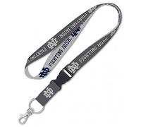 WinCraft Notre Dame Fighting Irish Premium Lanyard Key Ring, Charcoal Edition