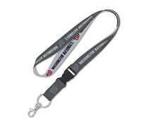 WinCraft Washington Nationals Lanyard with Detachable Buckle 1" Charcoal