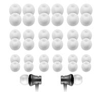 Wincredulous 36 Pieces Replacement Earphone Tips, Replacement Earbuds Tips Headphone Silicone Tips Noise Isolation Cover Noise Cancelling Earphones, for 4.5mm to 6mm Headphones, White