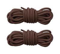 WINCUR 4 Pack Round Shoelaces, 0.14" Width Polyester Braided Sneaker laces for Sneakers Boots,Hiking Athletic Sport Shoes, Coffee, 150cm/59"