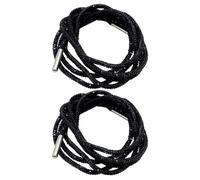 WINCUR Rhinestone Glitter Ropes, Bling Sparkly Shiny Diamond Shoe Laces Strings for Sneakers,Hoodie String Shoelaces 2 Pcs, Black, 100cm/39"