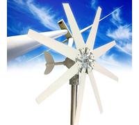 Wind 12000W Turbine Kit,Wind mill with 8 Blade,12V 24V 48V, mill with Solar Hybrid Controller,Medium Windmill Household Small,48V