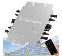 Wind 1600W Solar Grid Tie Micro Inverter with WiFi,Sine Wave Inverter,APP Monitor,DC22-60V to AC120-230V, Microinverter,Self Cooling,for Solar Panel
