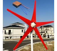 Wind Accessories 800W 1000W 1200WTurbine Kit 12V 24V 48VTurbine Power Kit With 5 Red Blades And 2.5m/s Low Roofs, Gardens,1000W,48V
