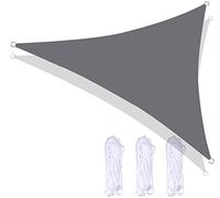 Wind and waterproof patio and garden pavilion - 90% UV protection breathable polyester light grey including ropes for easy assembly - ideal for gardens and outdoor events